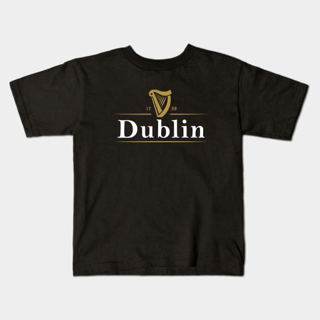 Dublin Irish Drink Kids T-Shirt by The Gift Hub